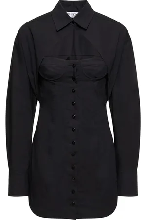 The Attico Vestito In Cotone Stretch