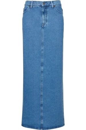 GIUSEPPE DI MORABITO Gonna Lunga In Denim Di Misto Lana