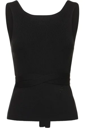 Patou Top In Maglia A Costine / Lacci