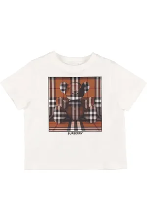 Burberry T-shirt In Jersey Di Cotone Con Logo