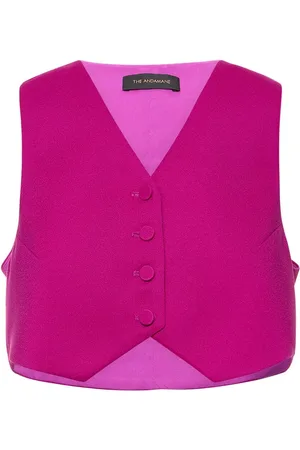 The Andamane Gilet Cropped Nadine In Crepe Di Raso