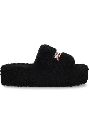 Balenciaga Sandali In Shearling Sintetico 10mm