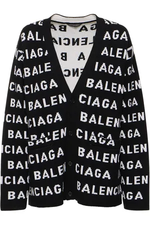 Balenciaga Cardigan In Lana A Intarsio