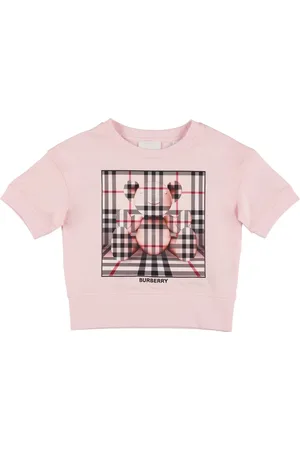 Burberry T-shirt In Jersey Di Cotone Con Logo