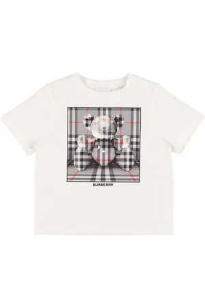 Burberry T-shirt In Jersey Di Cotone Con Logo