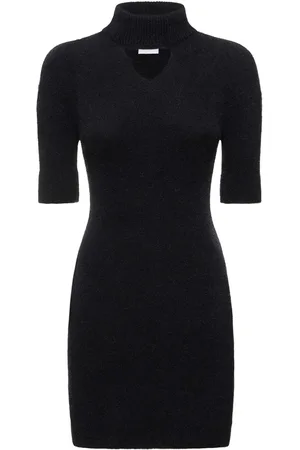 Patou Vestito Collo Alto In Maglia / Cutout