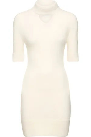 Patou Vestito Collo Alto In Maglia / Cutout