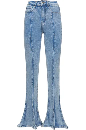 Y / PROJECT Jeans Dritti Vita Alta Trumpet In Denim