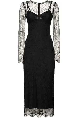 Dolce & Gabbana Vestiti Midi In Pizzo Chantilly