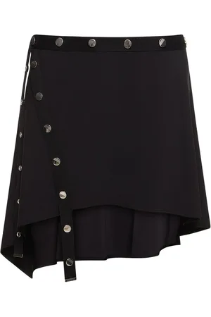 The Attico Minigonna Asimmetrica In Jersey Stretch