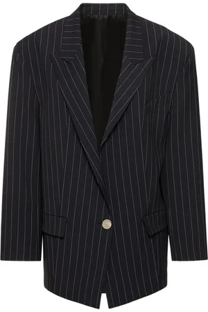 The Attico Blazer Gessato Glen In Lana