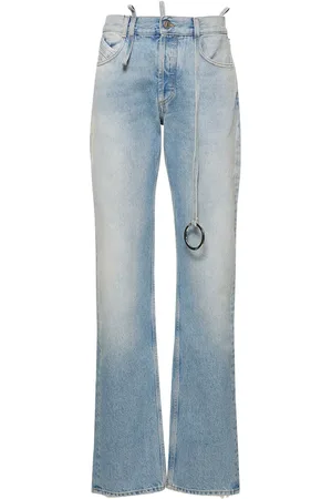 The Attico Jeans Dritti In Denim / Anello