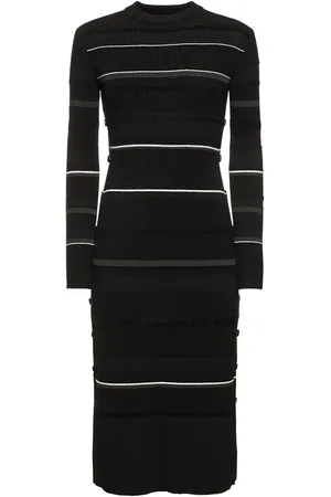 Proenza Schouler Vestito Midi Rachel In Maglia A Costine