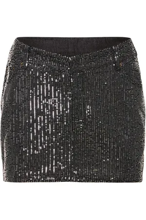 ROTATE Minigonna In Twill Con Paillettes