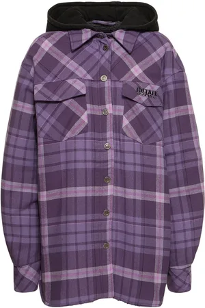 ROTATE Camicia Oversize Jissa In Flanella / Cappuccio