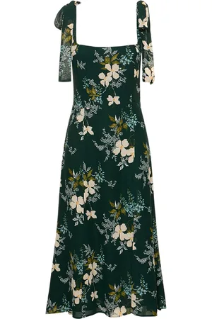 Reformation Vestito Midi Twilight In Viscosa Stampata
