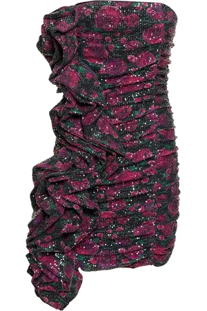 ROTATE Vestito Con Paillettes E Ruches