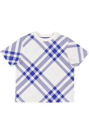Burberry T-shirt In Jersey Di Cotone Con Stampa