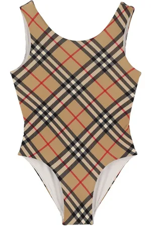 Burberry Costume Intero In Nylon Check