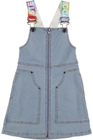 Stella McCartney Vestito In Denim Di Cotone Organico