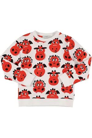 Stella McCartney Felpa In Cotone Organico Stampato