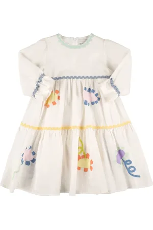 Stella McCartney Vestito In Cotone Organico E Mussola Di Lino