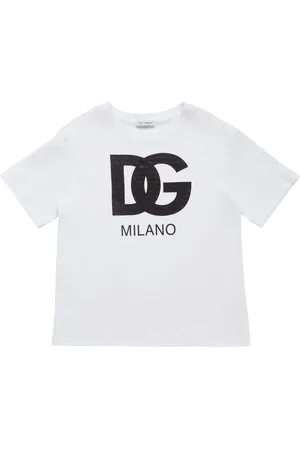 Dolce & Gabbana T-shirt In Jersey Di Cotone Con Logo