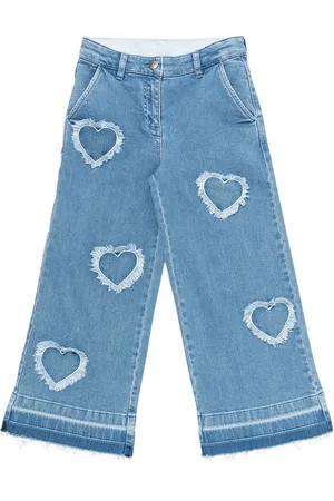 Stella McCartney Jeans In Denim Di Cotone Con Patch