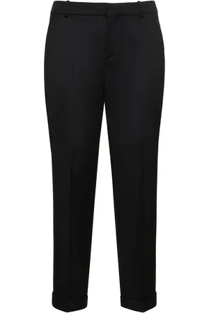 Balmain Pantaloni Dritti Sartoriali In Lana