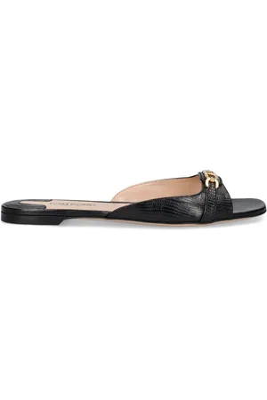 Tom Ford Sandali In Pelle Stampa Lucertola 10mm