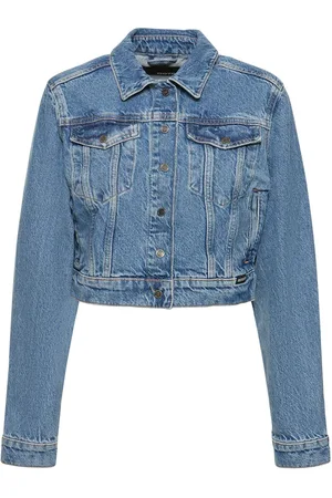 ROTATE Giacca Oversize In Denim Di Cotone