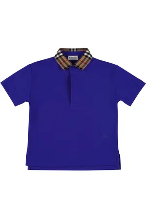 Burberry Polo In Cotone Piqué / Collo Check