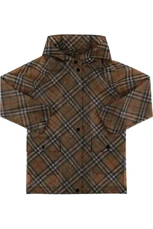 Burberry Giacca A Vento In Cotone Check