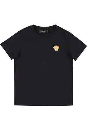 VERSACE T-shirt Medusa In Jersey Di Cotone Con Ricamo