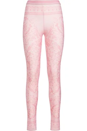 VERSACE Leggings In Lycra Stampa Barocco