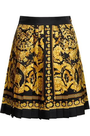 VERSACE Gonna In Twill Di Seta