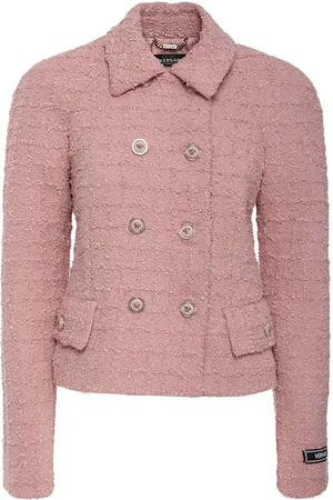 VERSACE Giacca Doppiopetto In Tweed
