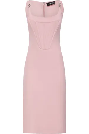 VERSACE Vestito In Raso Con Bustier