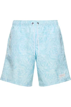 VERSACE Shorts Mare In Nylon Stampa Barocco