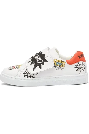 Kenzo Sneakers In Pelle Con Ricami