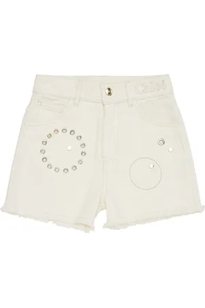 Chloé Shorts In Denim Con Borchie