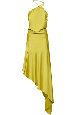 The Attico Vestito Midi In Raso