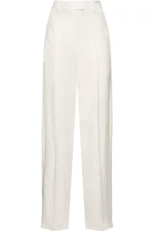 The Attico Pantaloni Larghi Jagger In Raso Jacquard