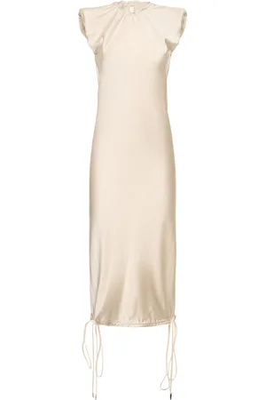 The Attico Vestito Midi In Raso