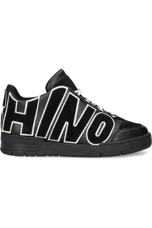 Moschino Sneakers Mid Top In Pelle Con Logo