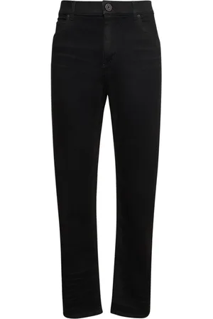 Balmain Pantaloni Regular Fit In Denim Di Cotone