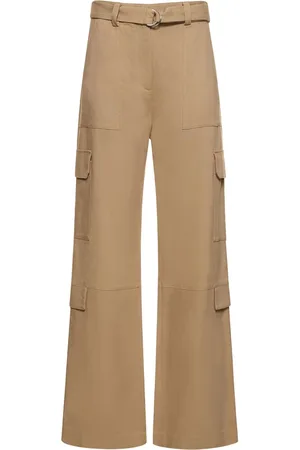 Msgm Pantaloni Cargo In Misto Viscosa