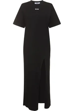 Msgm Vestito Midi In Cotone