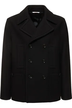VALENTINO Peacoat In Lana Doppiata