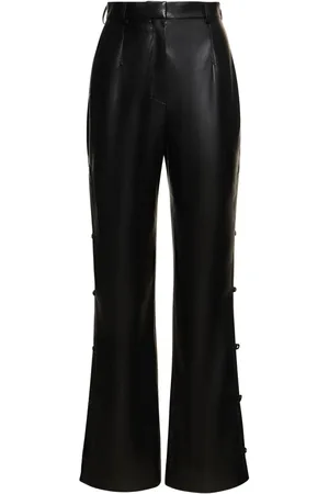Nanushka Pantaloni Dritti Felina In Similpelle